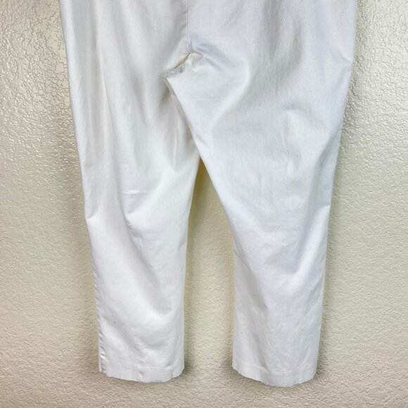 Inc. International Concepts Women's White Capris Peddle Pushers Sz 14 - Picture 2 of 4